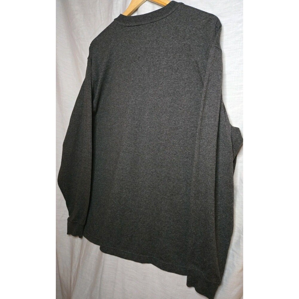 Carhartt Loose Fit K128, Sz Large Heavyweight Long-Sleeve Pocket Henley Gray - Picture 6 of 9